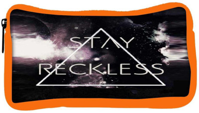 

Snoogg Eco Friendly Canvas Stay Reckless Student Pen Pencil Case Coin Purse Pouch Cosmetic Makeup Bag (ORANGE) Pouch(Multicolor)