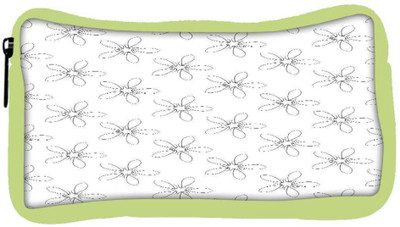 

Snoogg Eco Friendly Canvas Grey Floral White Designer Student Pen Pencil Case Coin Purse Pouch Cosmetic Makeup Bag (GREEN) Pouch(Multicolor)