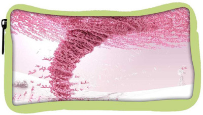 

Snoogg Eco Friendly Canvas Pink Cyclone Designer Student Pen Pencil Case Coin Purse Pouch Cosmetic Makeup Bag (GREEN) Pouch(Multicolor)