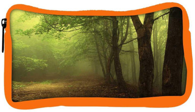 

Snoogg Eco Friendly Canvas Blurred View In Forest Designer Student Pen Pencil Case Coin Purse Pouch Cosmetic Makeup Bag (ORANGE) Pouch(Multicolor)