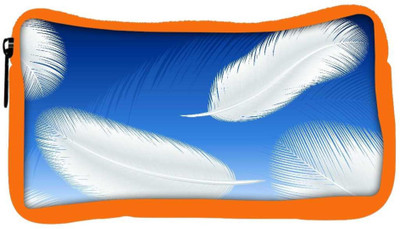 

Snoogg Eco Friendly Canvas Feathers Vector Student Pen Pencil Case Coin Purse Pouch Cosmetic Makeup Bag (ORANGE) Pouch(Multicolor)