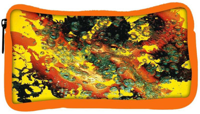 

Snoogg Eco Friendly Canvas Paint Splattered In Water Designer Student Pen Pencil Case Coin Purse Pouch Cosmetic Makeup Bag (ORANGE) Pouch(Multicolor)