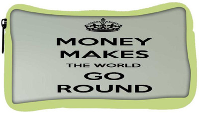 

Snoogg Eco Friendly Canvas Money Makes Student Pen Pencil Case Coin Purse Pouch Cosmetic Makeup Bag (GREEN) Pouch(Multicolor)