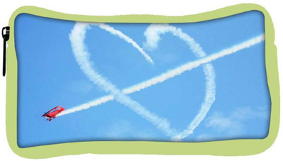 

Snoogg Eco Friendly Canvas Airplane Fly Heart Designer Student Pen Pencil Case Coin Purse Pouch Cosmetic Makeup Bag (GREEN) Pouch(Multicolor)