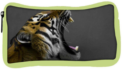 

Snoogg Eco Friendly Canvas Tiger Roar Designer Student Pen Pencil Case Coin Purse Pouch Cosmetic Makeup Bag (GREEN) Pouch(Multicolor)