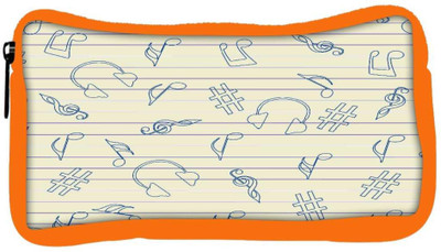 

Snoogg Eco Friendly Canvas Music Sketch Designer Student Pen Pencil Case Coin Purse Pouch Cosmetic Makeup Bag (ORANGE) Pouch(Multicolor)