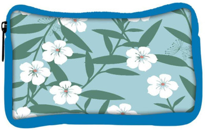 

Snoogg Eco Friendly Canvas White Flower And Green Designer Student Pen Pencil Case Coin Purse Pouch Cosmetic Makeup Bag (BLUE) Pouch(Multicolor)