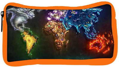 

Snoogg Eco Friendly Canvas Think Map Student Pen Pencil Case Coin Purse Pouch Cosmetic Makeup Bag (ORANGE) Pouch(Multicolor)