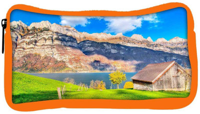 

Snoogg Eco Friendly Canvas Wood House Designer Student Pen Pencil Case Coin Purse Pouch Cosmetic Makeup Bag (ORANGE) Pouch(Multicolor)