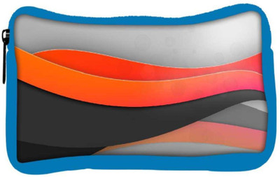 

Snoogg Eco Friendly Canvas Light Waves Designer Student Pen Pencil Case Coin Purse Pouch Cosmetic Makeup Bag (BLUE) Pouch(Multicolor)