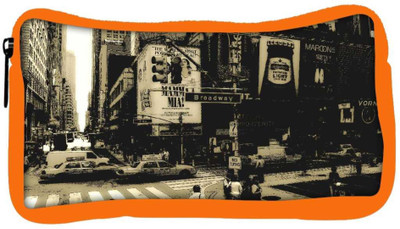 

Snoogg Eco Friendly Canvas Broadway Designer Student Pen Pencil Case Coin Purse Pouch Cosmetic Makeup Bag (ORANGE) Pouch(Multicolor)