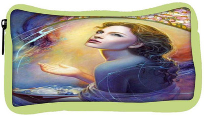 

Snoogg Eco Friendly Canvas Angels In Heaven Student Pen Pencil Case Coin Purse Pouch Cosmetic Makeup Bag (GREEN) Pouch(Multicolor)