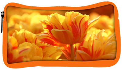 

Snoogg Eco Friendly Canvas Orange Tulips Designer Student Pen Pencil Case Coin Purse Pouch Cosmetic Makeup Bag (ORANGE) Pouch(Multicolor)