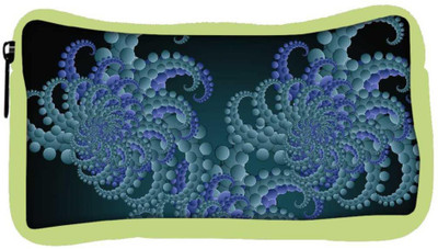 

Snoogg Eco Friendly Canvas Fractal Circles Abstract Designer Student Pen Pencil Case Coin Purse Pouch Cosmetic Makeup Bag (GREEN) Pouch(Multicolor)