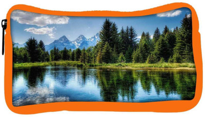 

Snoogg Eco Friendly Canvas Wavy Water Designer Student Pen Pencil Case Coin Purse Pouch Cosmetic Makeup Bag (ORANGE) Pouch(Multicolor)