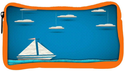 

Snoogg Eco Friendly Canvas Sailing Boat And Clouds Student Pen Pencil Case Coin Purse Pouch Cosmetic Makeup Bag (ORANGE) Pouch(Multicolor)