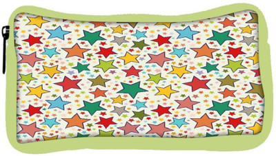 

Snoogg Eco Friendly Canvas Abstract Colorful Stars Designer Student Pen Pencil Case Coin Purse Pouch Cosmetic Makeup Bag (GREEN) Pouch(Multicolor)