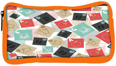 

Snoogg Eco Friendly Canvas A For Apple Designer Student Pen Pencil Case Coin Purse Pouch Cosmetic Makeup Bag (ORANGE) Pouch(Multicolor)