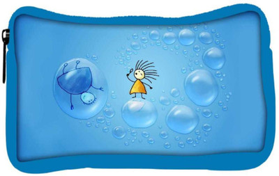 

Snoogg Eco Friendly Canvas Girl In A Bubble Designer Student Pen Pencil Case Coin Purse Pouch Cosmetic Makeup Bag (BLUE) Pouch(Multicolor)