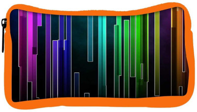 

Snoogg Eco Friendly Canvas Multicolor Rays Designer Student Pen Pencil Case Coin Purse Pouch Cosmetic Makeup Bag (ORANGE) Pouch(Multicolor)