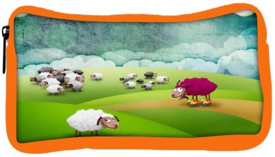 

Snoogg Eco Friendly Canvas Crazy Sheep Designer Student Pen Pencil Case Coin Purse Pouch Cosmetic Makeup Bag (ORANGE) Pouch(Multicolor)