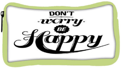 

Snoogg Eco Friendly Canvas Be Happy Student Pen Pencil Case Coin Purse Pouch Cosmetic Makeup Bag (GREEN) Pouch(Multicolor)
