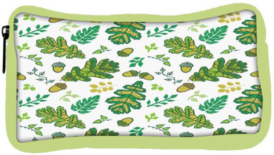 

Snoogg Eco Friendly Canvas Green Small Leaves Designer Student Pen Pencil Case Coin Purse Pouch Cosmetic Makeup Bag (GREEN) Pouch(Multicolor)