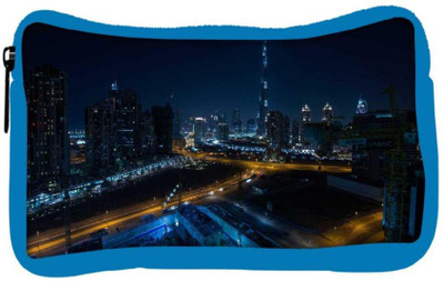 

Snoogg Eco Friendly Canvas Night View Of Burj Khalifa Designer Student Pen Pencil Case Coin Purse Pouch Cosmetic Makeup Bag (BLUE) Pouch(Multicolor)