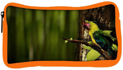 

Snoogg Eco Friendly Canvas Colorful Parrot Designer Student Pen Pencil Case Coin Purse Pouch Cosmetic Makeup Bag (ORANGE) Pouch(Multicolor)