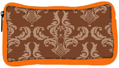 

Snoogg Eco Friendly Canvas Brown Abstract Pattern Designer Student Pen Pencil Case Coin Purse Pouch Cosmetic Makeup Bag (ORANGE) Pouch(Multicolor)
