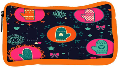 

Snoogg Eco Friendly Canvas Abstract Gloves Designer Student Pen Pencil Case Coin Purse Pouch Cosmetic Makeup Bag (ORANGE) Pouch(Multicolor)