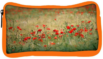 

Snoogg Eco Friendly Canvas Green Petals Designer Student Pen Pencil Case Coin Purse Pouch Cosmetic Makeup Bag (ORANGE) Pouch(Multicolor)