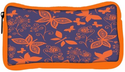 

Snoogg Eco Friendly Canvas Orange Butterflies In Purple Pattern Designer Student Pen Pencil Case Coin Purse Pouch Cosmetic Makeup Bag (ORANGE) Pouch(Multicolor)