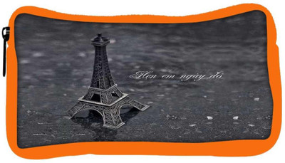 

Snoogg Eco Friendly Canvas Paris Gift Student Pen Pencil Case Coin Purse Pouch Cosmetic Makeup Bag (ORANGE) Pouch(Multicolor)