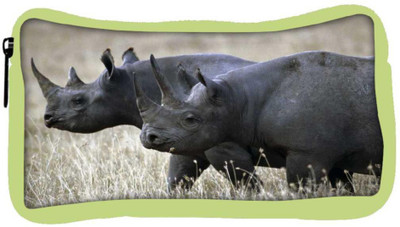 

Snoogg Eco Friendly Canvas Black Rhino Designer Student Pen Pencil Case Coin Purse Pouch Cosmetic Makeup Bag (GREEN) Pouch(Multicolor)