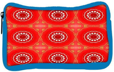 

Snoogg Eco Friendly Canvas Abstract Red Circles Pattern Designer Student Pen Pencil Case Coin Purse Pouch Cosmetic Makeup Bag (BLUE) Pouch(Multicolor)
