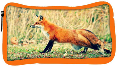 

Snoogg Eco Friendly Canvas Looking Fox Designer Student Pen Pencil Case Coin Purse Pouch Cosmetic Makeup Bag (ORANGE) Pouch(Multicolor)