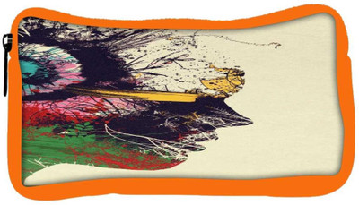 

Snoogg Eco Friendly Canvas Artist Portrait Designer Student Pen Pencil Case Coin Purse Pouch Cosmetic Makeup Bag (ORANGE) Pouch(Multicolor)
