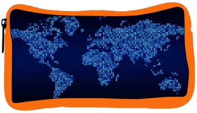 

Snoogg Eco Friendly Canvas Light Blue Map Designer Student Pen Pencil Case Coin Purse Pouch Cosmetic Makeup Bag (ORANGE) Pouch(Multicolor)