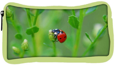 

Snoogg Eco Friendly Canvas Red Beatel Designer Student Pen Pencil Case Coin Purse Pouch Cosmetic Makeup Bag (GREEN) Pouch(Multicolor)