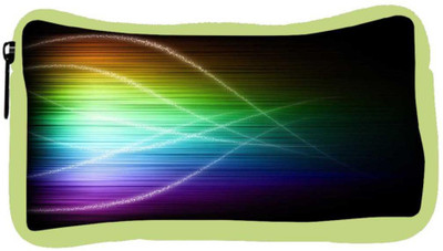 

Snoogg Eco Friendly Canvas Multicolor Abstract Design Designer Student Pen Pencil Case Coin Purse Pouch Cosmetic Makeup Bag (GREEN) Pouch(Multicolor)