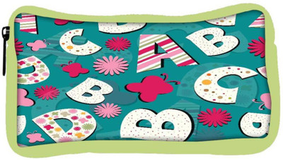 

Snoogg Eco Friendly Canvas Alphabets Butterfly Designer Student Pen Pencil Case Coin Purse Pouch Cosmetic Makeup Bag (GREEN) Pouch(Multicolor)
