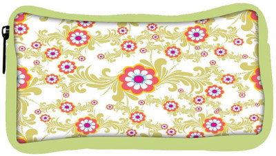 

Snoogg Eco Friendly Canvas White Cream Pattern Designer Student Pen Pencil Case Coin Purse Pouch Cosmetic Makeup Bag (GREEN) Pouch(Multicolor)