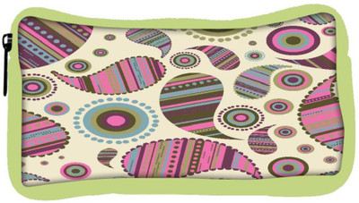 

Snoogg Eco Friendly Canvas Multicolor Pattern Designer Student Pen Pencil Case Coin Purse Pouch Cosmetic Makeup Bag (GREEN) Pouch(Multicolor)