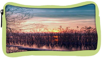 

Snoogg Eco Friendly Canvas Sunset I Student Pen Pencil Case Coin Purse Pouch Cosmetic Makeup Bag (GREEN) Pouch(Multicolor)