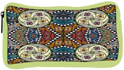 

Snoogg Eco Friendly Canvas Abstract Multicolor Design Designer Student Pen Pencil Case Coin Purse Pouch Cosmetic Makeup Bag (GREEN) Pouch(Multicolor)