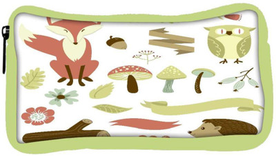 

Snoogg Eco Friendly Canvas Autumn Forest Student Pen Pencil Case Coin Purse Pouch Cosmetic Makeup Bag (GREEN) Pouch(Multicolor)