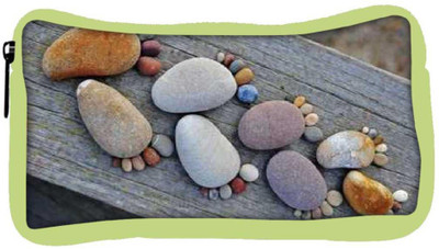 

Snoogg Eco Friendly Canvas Pebble Steps Student Pen Pencil Case Coin Purse Pouch Cosmetic Makeup Bag (GREEN) Pouch(Multicolor)