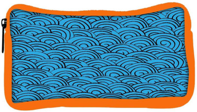 

Snoogg Eco Friendly Canvas Waves Background Student Pen Pencil Case Coin Purse Pouch Cosmetic Makeup Bag (ORANGE) Pouch(Multicolor)