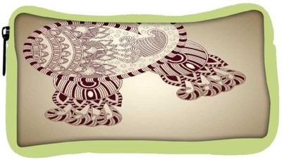 

Snoogg Eco Friendly Canvas Abstract Floral Background Student Pen Pencil Case Coin Purse Pouch Cosmetic Makeup Bag (GREEN) Pouch(Multicolor)